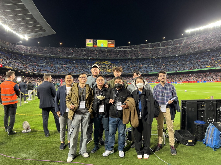 [서울=뉴시스]K리그-라리가 중계 연수. 2023.01.06. (사진=한국프로축구연맹 제공) *재판매 및 DB 금지