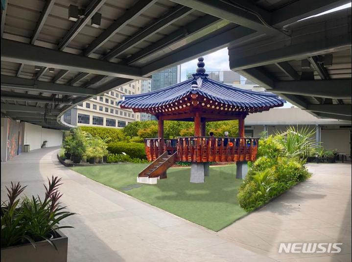 [전주=뉴시스]윤난슬 기자 = 한옥 정자 조감도.(사진=전북대 제공) 