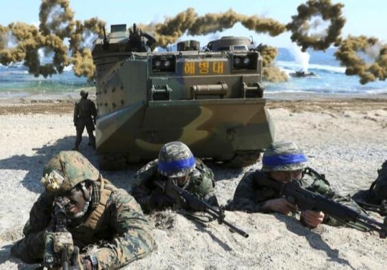 [서울=뉴시스] 쌍룡 연합상륙훈련 모습. (사진=국방부) 20223.01.11. photo@newsis.com  *재판매 및 DB 금지