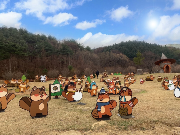 [대전=뉴시스] 국립백두대간수목원의 겨울특별전 '백두람쥐! 어디가쥐' 모습. *재판매 및 DB 금지