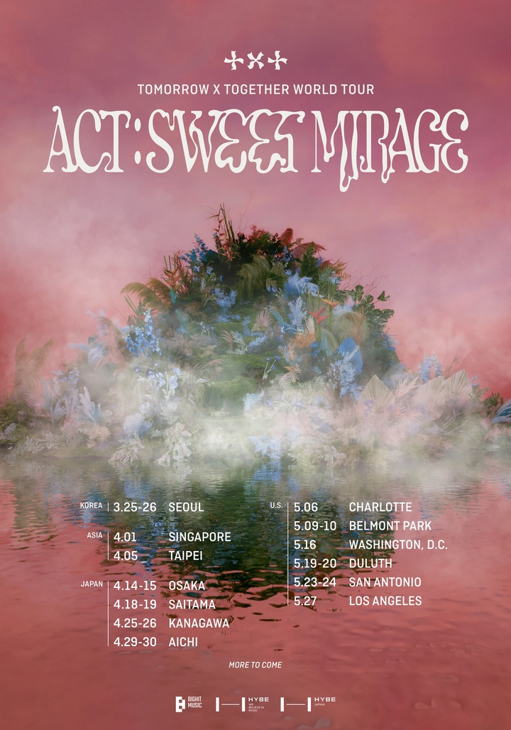 [서울=뉴시스] 투모로우바이투게더_ACT SWEET MIRAGE IN SEOUL 포스터 2023.01.16.(사진= 빅히트 뮤직 제공) photo@newsis.com *재판매 및 DB 금지