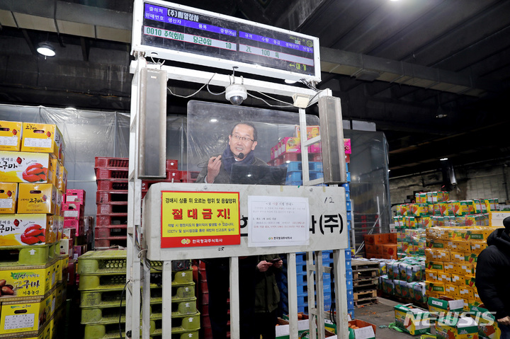 강병삼 시장, 제주산 농산물 경매 상황 현장 점검 