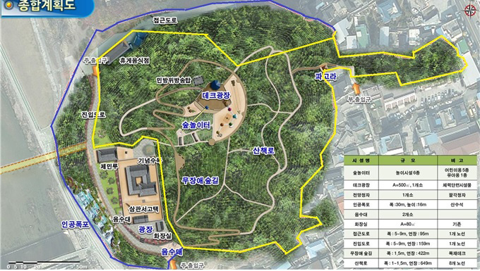 영주 구학공원 종합계획도 (사진=영주시 제공) *재판매 및 DB 금지