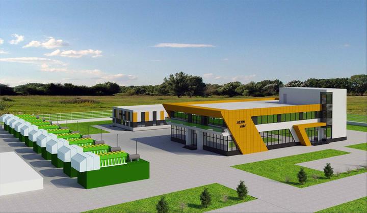 [서울=뉴시스] 타슈켄트 매립가스 발전시설 조감도(자료=환경부 제공) *재판매 및 DB 금지