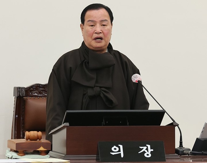 [대전=뉴시스] 조명휘 기자 = 대전 유성구의회가 26일 제261회 임시회를 개회하고 있다. (사진= 유성구의회 제공)&nbsp; *재판매 및 DB 금지