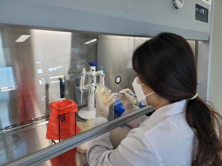 [홍성=뉴시스] 충남도 보건환경연구원 항생제 내성균 감염증 검사 모습. (사진=뉴시스 DB) 2023.01.29. photo@newsis.com *재판매 및 DB 금지