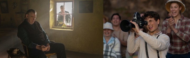 [서울=뉴시스] 영화 '이니셰린의 밴시'(왼쪽)와 '더 파멜만스'(오른쪽). *재판매 및 DB 금지
