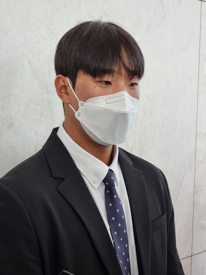 [인천공항=뉴시스] 김주희 기자 = LG 트윈스 송찬의. 2023.01.30. *재판매 및 DB 금지