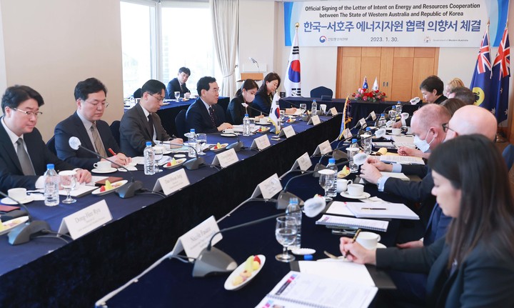 한-서호주, 에너지 인프라 협력의향서…"핵심광물 공급망 구축"