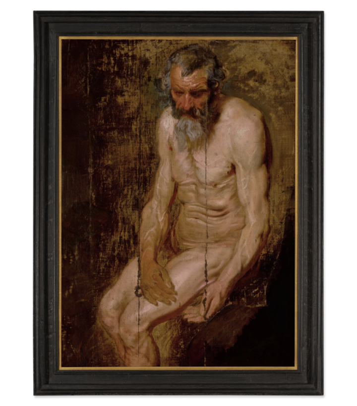 [서울=뉴시스] 농장 창고에 버려졌다가 발견된 안토니 반 다이크의 그림이 경매에서 300만 달러(약 37억)에 팔렸다고 30일(현지시간) CNN, 나인 뉴스 등 외신이 보도했다. <<출처 : 소더비 경매사 홈페이지 캡처> 2023.01.30. *재판매 및 DB 금지