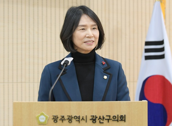 [광주=뉴시스] 이영주 기자 = 광주 광산구의회 박미옥 의원 (사진 = 광주 광산구의회 제공) 2023.01.30. photo@newsis.com *재판매 및 DB 금지