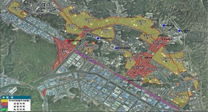 [창원=뉴시스] 강경국 기자 = 경남 창원특례시 의창·성산구 단독주택지 등 지구단위계획 재정비 현황도. (사진=창원시청 제공). 2023.01.31. photo@newsis.com *재판매 및 DB 금지