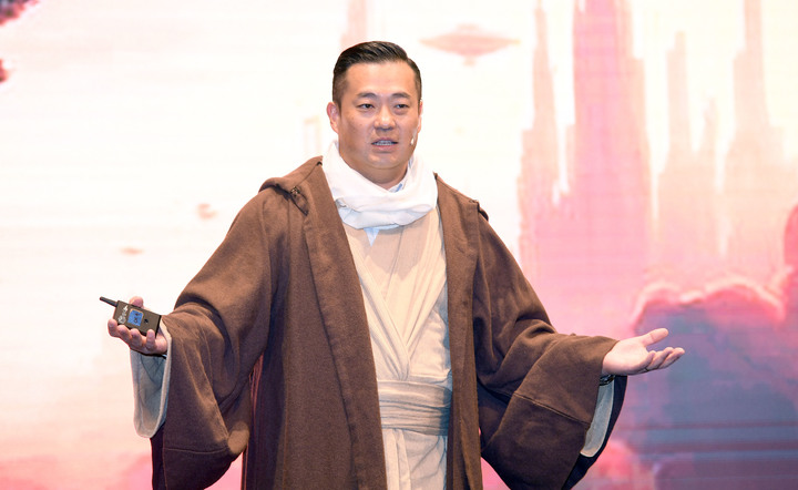 이한주 베스핀글로벌 대표가 올해 초 옵스나우360 발표 기자간담회에서 인사말하고 있다(사진=베스핀글로벌 제공) *재판매 및 DB 금지