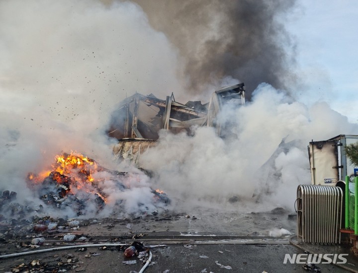 화재현장. (사진=포천소방서 제공)