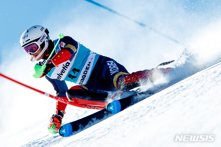 [서울=뉴시스]알파인 스키 간판 정동현. (사진=미동부한인스키협회 제공)