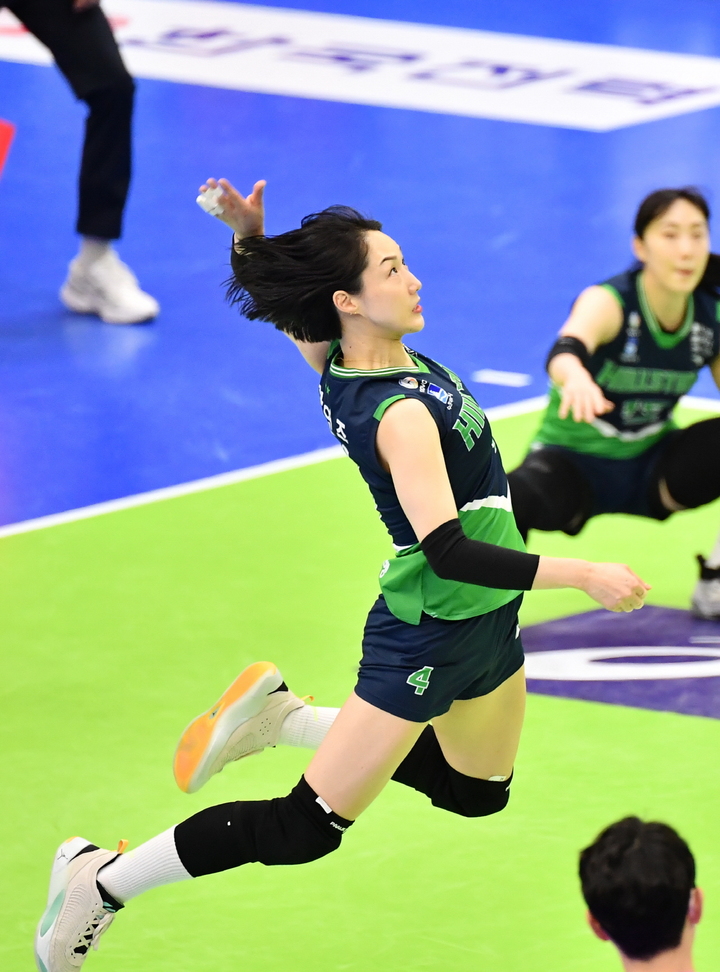 [서울=뉴시스]현대건설 황연주. 2023.02.02. (사진=한국배구연맹 제공)&nbsp; *재판매 및 DB 금지