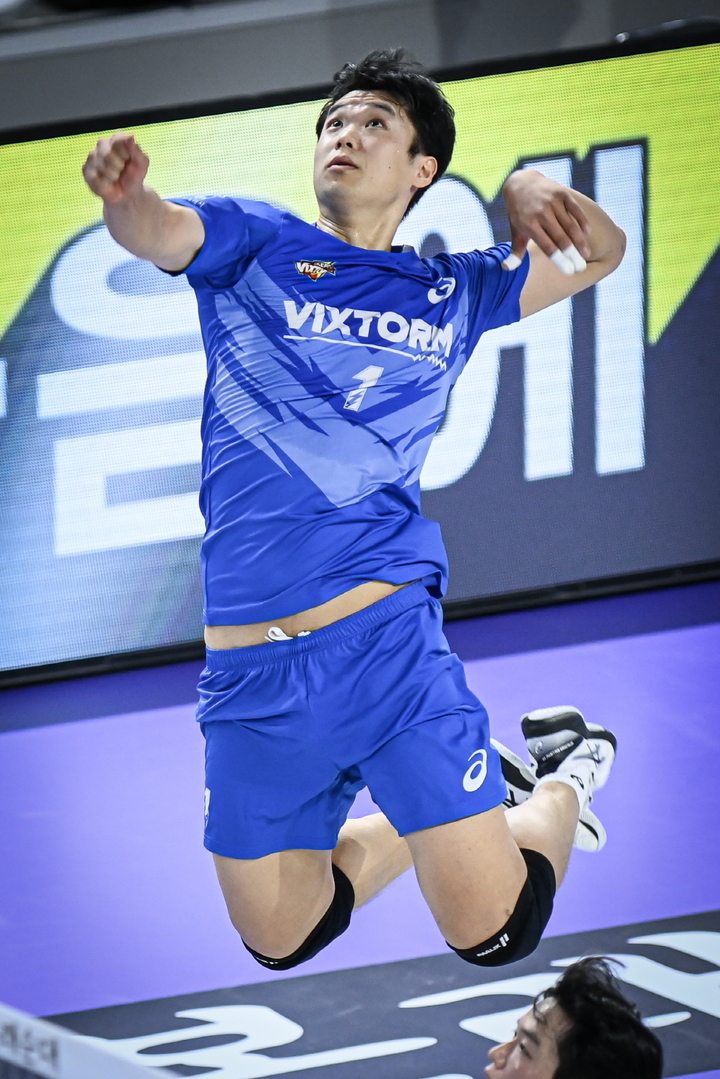 [서울=뉴시스]한국전력 서재덕. 2023.02.02. (사진=한국배구연맹 제공)&nbsp; *재판매 및 DB 금지