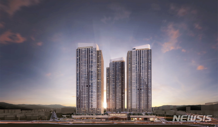 [서울=뉴시스] 복대자이 더 스카이 투시도. 