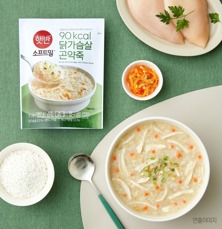 햇반 소프트밀 닭가슴살 곤약죽. (사진=CJ제일제당 제공) *재판매 및 DB 금지