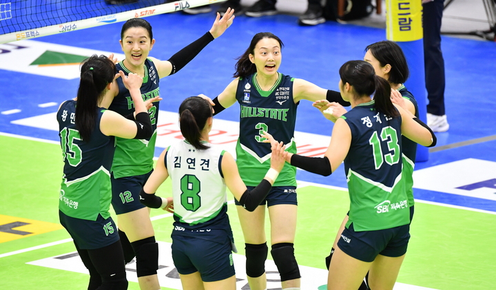 [서울=뉴시스]현대건설. 2023.02.02. (사진=한국배구연맹 제공)&nbsp; *재판매 및 DB 금지
