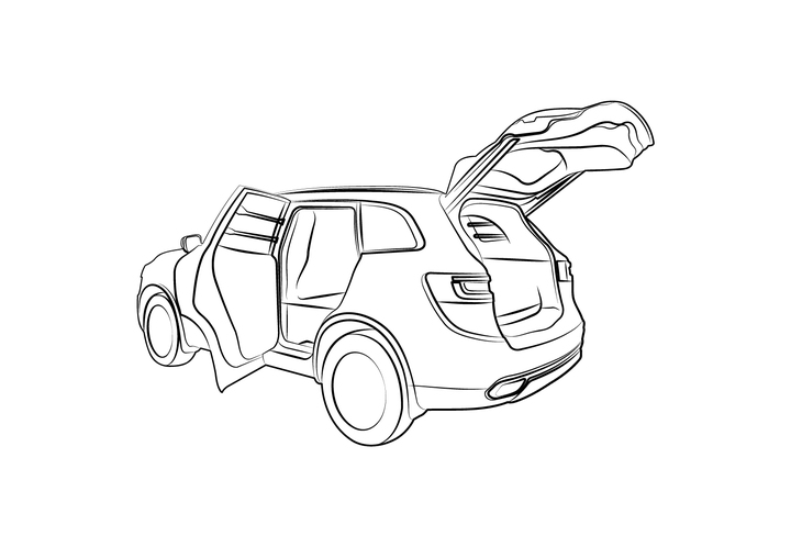 [서울=뉴시스] 르노코리아가 다음 달 출시 예정인 2인승 액화석유가스(LPG) 스포츠실용차(SUV) 모델인 'QM6 퀘스트' 디자인 스케치. (사진=르노코리아) 2023.02.05 photo@newsis.com *재판매 및 DB 금지