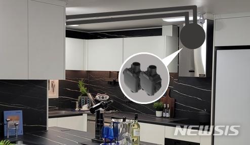 [서울=뉴시스] 트윈팬 저소음 렌지후드. (이미지=HL디앤아이한라 제공)