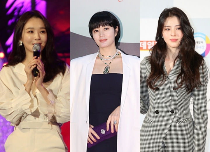 [서울=뉴시스] (왼쪽부터) 강민경, 김혜수, 한소희 2023.02.07.(사진 = 뉴시스 제공) photo@newsis.com  *재판매 및 DB 금지