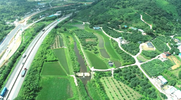 [광양=뉴시스] 옥곡천 하천재해예방사업 대상지 *재판매 및 DB 금지