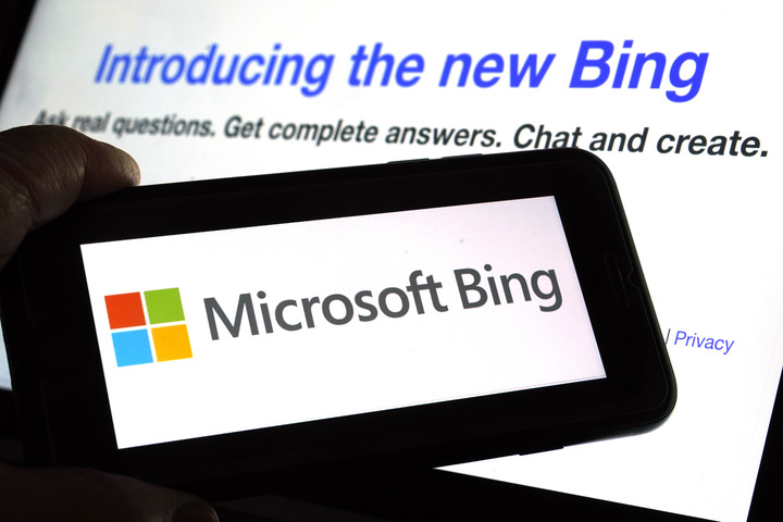 [워싱턴=AP/뉴시스] 7일(현지시간) 마이크로소프트(MS)가 전세계를 강타하고 있는 오픈AI의 인공지능(AI) 챗봇 '챗GPT' 기술을 적용한 자사 검색 엔진 빙(Bing)의 새로운 버전을 발표했다.   *재판매 및 DB 금지