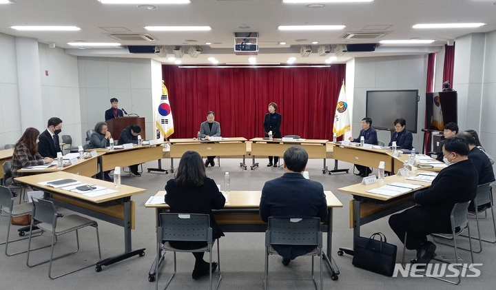 '2023년 제1차 ESG 자문위원회'에서 고은숙 제주관광공사 사장이 발언하고 있다. (사진=제주관광공사 제공)