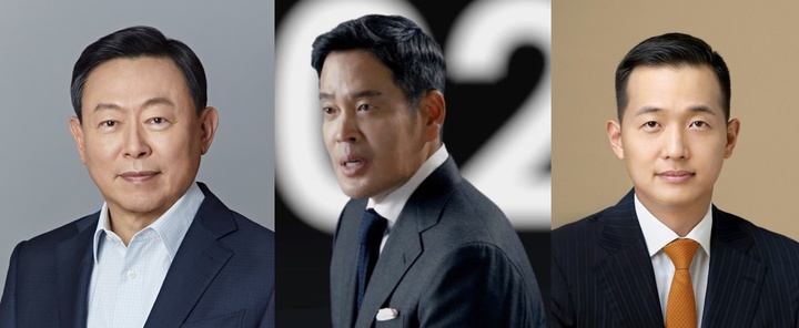 신동빈 롯데그룹 회장, 정용진 신세계그룹 부회장, 김동관 한화솔루션 부회장 *재판매 및 DB 금지