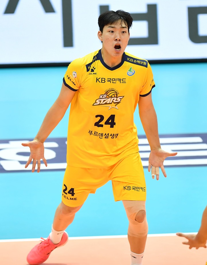 [서울=뉴시스]KB손해보험 배상진. 2023.02.09. (사진=한국배구연맹 제공)&nbsp; *재판매 및 DB 금지