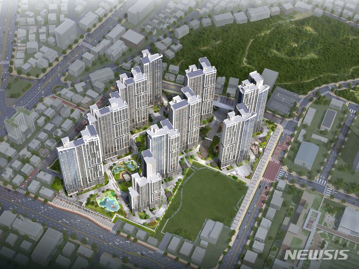 [서울=뉴시스] 더샵 아르테 조감도. 