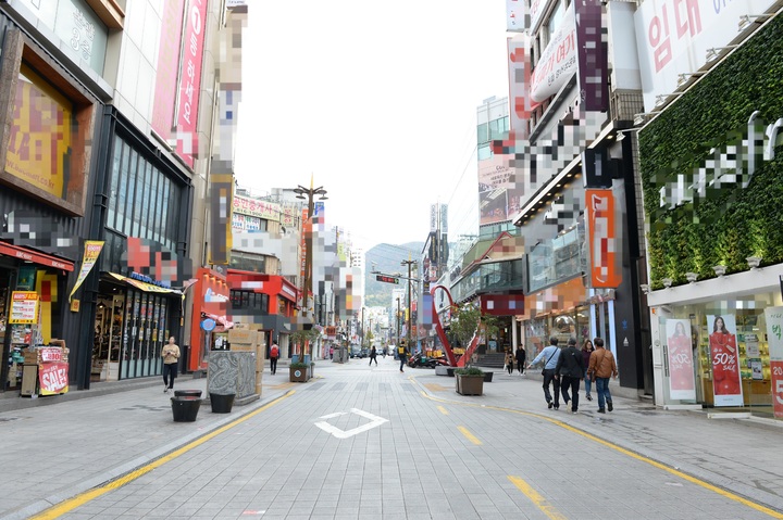 [부산=뉴시스] 부산진구 서면 특화거리 *재판매 및 DB 금지