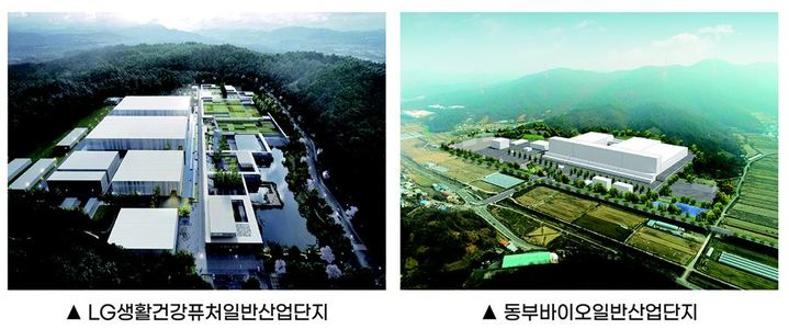 천안시 LG생활건강 퓨처산단, 동부바이오 일반 산단 조감도. (사진=천안시 제공) 2023.02.09. photo@newsis.com&nbsp; *재판매 및 DB 금지