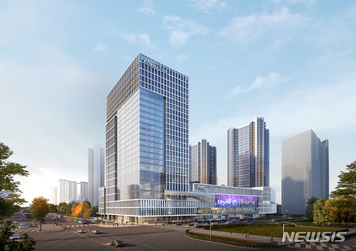 [인천=뉴시스] 이랜드 컴플렉스 투시도. (사진=인천경제청 제공)