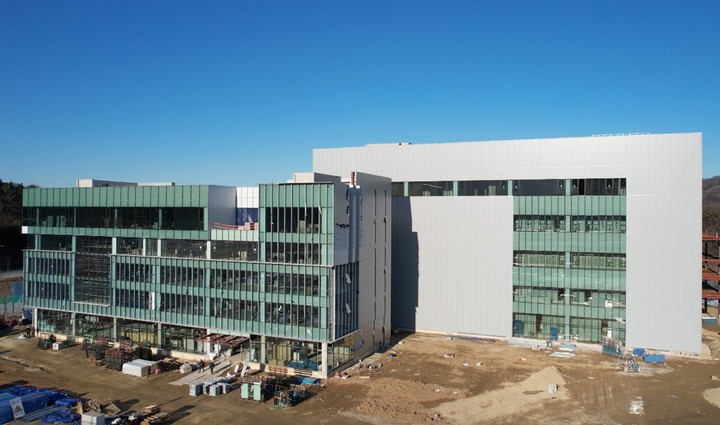 [서울=뉴시스] 큐로셀 상업용 GMP공장 건설현장 (사진=큐로셀 제공) *재판매 및 DB 금지