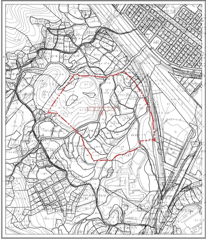 무실송삼지구 도시개발사업 구역지정(안)도. *재판매 및 DB 금지
