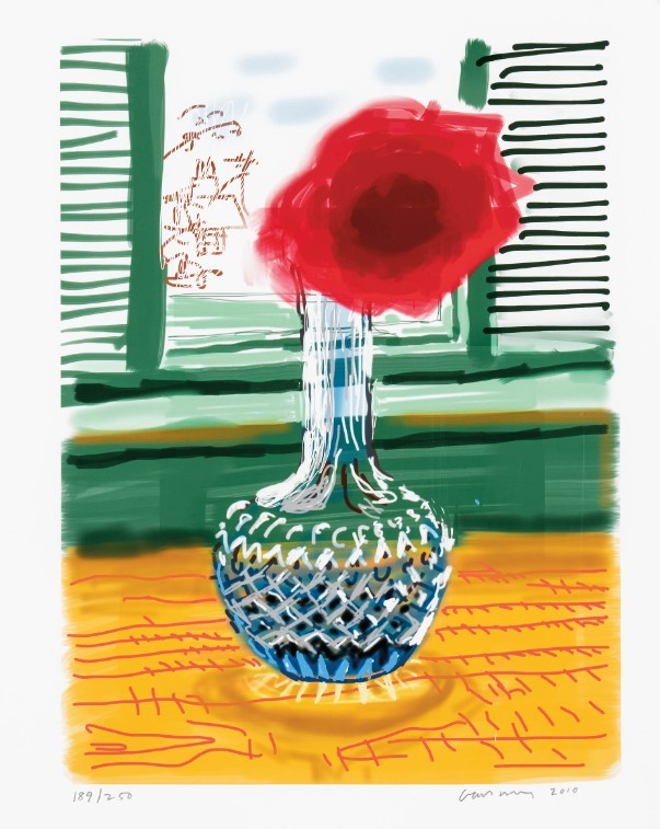 David Hockney, My Window, 'No. 281', 23rd July 2010 with Art Edition Book ipad drawing inkjet print (edition 189/250) 44×33cm , 2010, 추정가 2500만~5000만원. *재판매 및 DB 금지