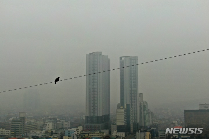 충북 중부지방 미세먼지 주의보 발령