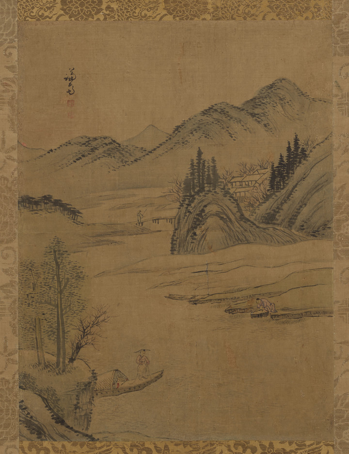 겸재 정선(1676-1759), 산수도, 44.8 x 33.3 cm 추정가: 30,000 – 40,000 미국 달러 (한화 약 4,000 만~5,000 만 원) 사진=크리스티 코리아 제공. *재판매 및 DB 금지