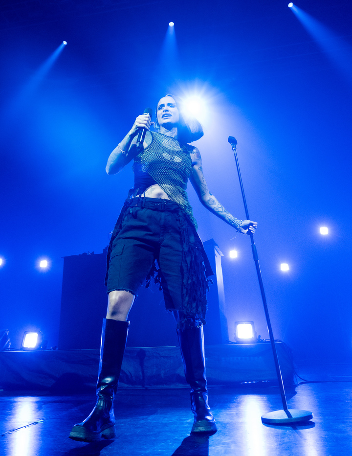 [서울=뉴시스] 미국 R&B 싱어송라이터 켈라니(Kehlani)가 13일 오후 서울 광진구 예스24 라이브홀에서 단독 내한공연했다. 2023.02.13. (사진 = 라이브 네이션 코리아 제공) photo@newsis.com *재판매 및 DB 금지