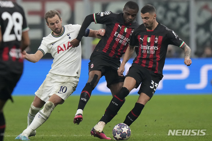 [밀라노=AP/뉴시스]토트넘 케인. 2023.02.14.