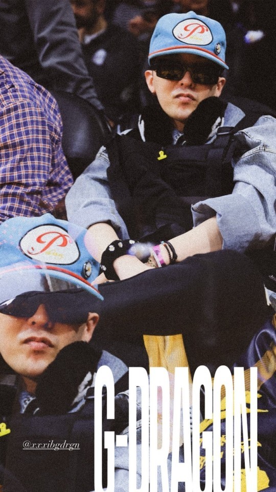 [서울=뉴시스] 지드래곤 2023.02.16 (사진=LA레이커스 SNS) photo@newsis.com 	 *재판매 및 DB 금지