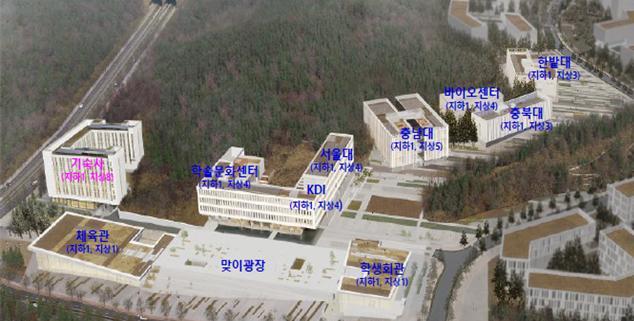[뉴시스=세종]세종시 행복도시 4-2생활권(집현동)에 조성되는 공동캠퍼스 위치도.(사진=행정중심복합도시건설청) *재판매 및 DB 금지