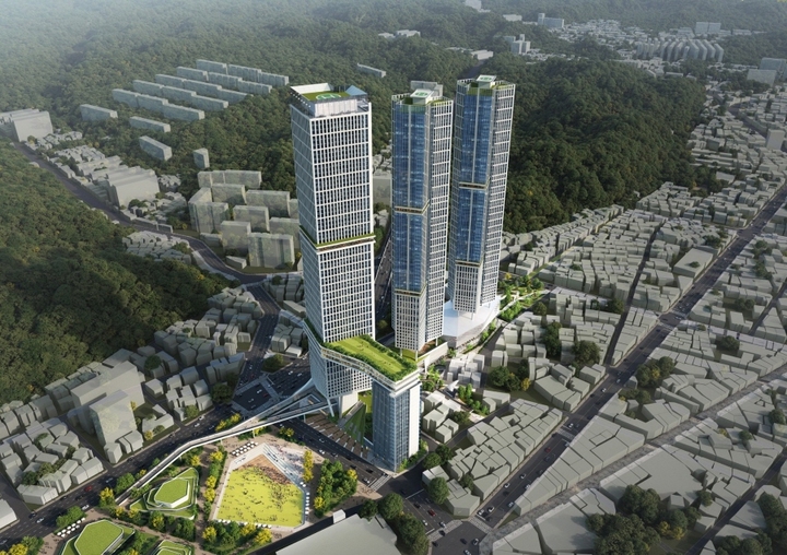 옛 포항역 지구 도시개발사업 조감도 *재판매 및 DB 금지