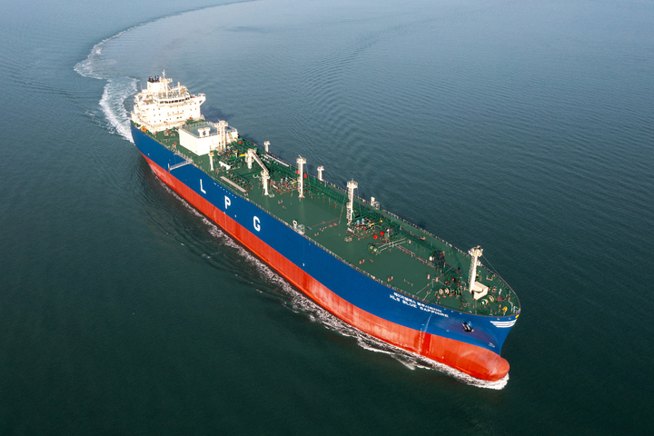 [서울=뉴시스] 현대중공업 2022년 건조해 인도한 LPG운반선. (사진=한국조선해양 제공) 2023.02.22. photo@newsis.com *재판매 및 DB 금지