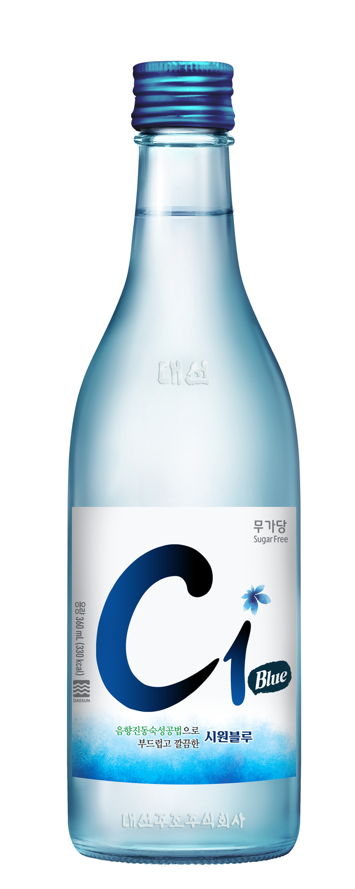 [부산=뉴시스] 리뉴얼된 대선주조 C1블루 소주 (사진=대선주조 제공) *재판매 및 DB 금지
