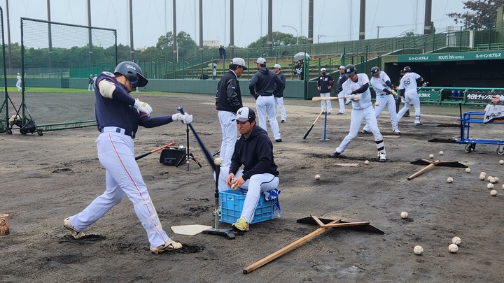 프로야구 롯데 자이언츠가 일본프로야구 지바롯데 마린스와 25일 합동훈련을 실시했다. (사진=롯데 제공) *재판매 및 DB 금지