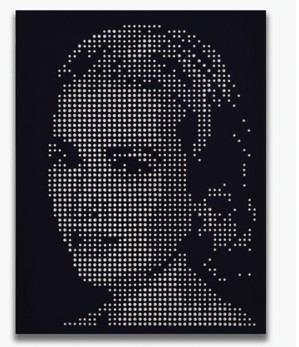 이동재, <icon_Grace Kelly>, 2020. acrylic, crystal on canvas, 41×32cm. 이동재 후원출품 (전시가 KRW 2,500,000, 시작가 KRW 1,000,000)   *재판매 및 DB 금지